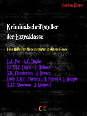 cover image of Kriminalschriftsteller der Extraklasse